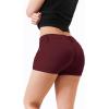 imageHybrid ampamp Company Womens Super Comfy 3 inch Inseam Butt Lifting Stretch TwillDenim ShortsWine