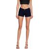 imageHybrid ampamp Company Womens Super Comfy 3 inch Inseam Butt Lifting Stretch TwillDenim ShortsNavy
