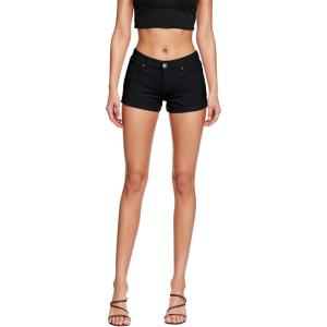 imageHybrid ampamp Company Womens Super Comfy 3 inch Inseam Butt Lifting Stretch TwillDenim ShortsBlack