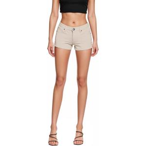 imageHybrid ampamp Company Womens Super Comfy 3 inch Inseam Butt Lifting Stretch TwillDenim ShortsStone
