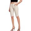 imageHybrid ampamp Company Womens Ultra Comfy Butt Lift Stretch Bermuda City ShortsBermudastone