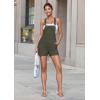 imageHybrid ampamp Company Women Denim Shorts Rompers Sleeveless Adjustable Strap Overalls Cross Back JumpsuitArmygreen