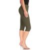 imageHybrid ampamp Company Womens Butt Lift Super Comfy Stretch Denim Capri Short JeansArmy Green