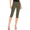 imageHybrid ampamp Company Womens Butt Lift Super Comfy Stretch Denim Capri Short JeansArmy Green