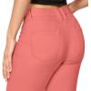 imageHybrid ampamp Company Womens Butt Lift Super Comfy Stretch Denim Capri Short JeansCoral
