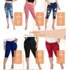 imageHybrid ampamp Company Womens Butt Lift Super Comfy Stretch Denim Capri Short JeansGrenadine