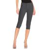 imageHybrid ampamp Company Womens Butt Lift Super Comfy Stretch Denim Capri Short JeansGun Metal