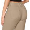 imageHybrid ampamp Company Womens Butt Lift Super Comfy Stretch Denim Capri Short JeansKhaki