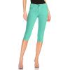 imageHybrid ampamp Company Womens Butt Lift Super Comfy Stretch Denim Capri Short JeansMint