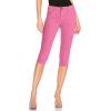 imageHybrid ampamp Company Womens Butt Lift Super Comfy Stretch Denim Capri Short JeansPink