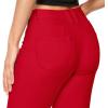 imageHybrid ampamp Company Womens Butt Lift Super Comfy Stretch Denim Capri Short JeansRed
