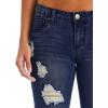 imageHybrid ampamp Company Womens Butt Lift Super Comfy Stretch Denim Capri Short JeansRippeddarkwash