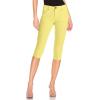 imageHybrid ampamp Company Womens Butt Lift Super Comfy Stretch Denim Capri Short JeansYellow