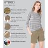 imageHybrid ampamp Company Womens Relaxed Comfy Breathable Stretch Walking Shorts with PocketsDarkkhaki