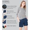 imageHybrid ampamp Company Womens Relaxed Comfy Breathable Stretch Walking Shorts with PocketsDarkwash