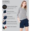 imageHybrid ampamp Company Womens Relaxed Comfy Breathable Stretch Walking Shorts with PocketsIndigo