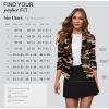 imageHybrid ampamp Company Lightweight Open Front Cardigan Classic Ruched Sleeve Work Office Blazer Suit Jackets JK1133 10188 CAMO L