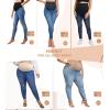 imageHybrid ampamp Company Ultimate Comfort Womens Maternity Slim Fit Stretch JeansPm5482rsklight Wash