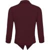 imageHybrid ampamp Company Lightweight Open Front Cardigan Classic Ruched Sleeve Work Office Blazer Suit JacketsBurgundy