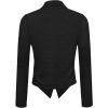 imageHybrid ampamp Company Lightweight Open Front Cardigan Classic Ruched Sleeve Work Office Blazer Suit JacketsCharcoal9789
