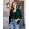 imageHybrid ampamp Company Lightweight Open Front Cardigan Classic Ruched Sleeve Work Office Blazer Suit JacketsHuntergreen