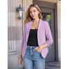imageHybrid ampamp Company Lightweight Open Front Cardigan Classic Ruched Sleeve Work Office Blazer Suit JacketsLilac