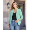 imageHybrid ampamp Company Lightweight Open Front Cardigan Classic Ruched Sleeve Work Office Blazer Suit JacketsMint