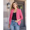 imageHybrid ampamp Company Lightweight Open Front Cardigan Classic Ruched Sleeve Work Office Blazer Suit JacketsNeon Pink