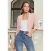 imageHybrid ampamp Company Womens Casual Work High Low Blazer Jacket  JK455901073tpeach