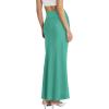 imageHybrid ampamp Company Womens Stretch Lightweight Flowy Maxi Skirt  Casual Fold Over Waist Made in USAKsksd95001017mint
