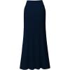 imageHybrid ampamp Company Womens Stretch Lightweight Flowy Maxi Skirt  Casual Fold Over Waist Made in USANavy