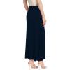 imageHybrid ampamp Company Womens Stretch Lightweight Flowy Maxi Skirt  Casual Fold Over Waist Made in USANavy