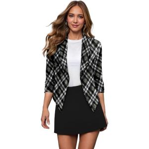 imageHybrid ampamp Company Lightweight Open Front Cardigan Classic Ruched Sleeve Work Office Blazer Suit Jackets462059olvmlt