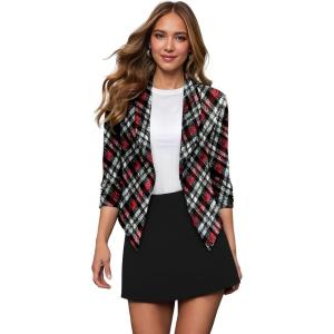 imageHybrid ampamp Company Lightweight Open Front Cardigan Classic Ruched Sleeve Work Office Blazer Suit Jackets462059redmul