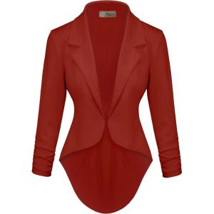 imageHybrid ampamp Company Womens Casual Work High Low Blazer Jacket  JK455901073trust