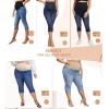 imageHybrid ampamp Company Maternity Womens Super Comfy Ultra Stretch Skinny JeansCapriqm4822rpslight Wash