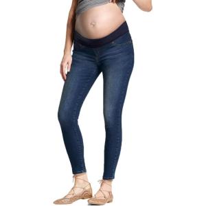 imageHybrid ampamp Company Maternity Womens Super Comfy Ultra Stretch Skinny JeansMedium Blu7