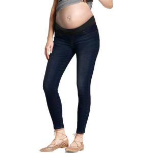 imageHybrid ampamp Company Maternity Womens Super Comfy Ultra Stretch Skinny JeansRinse Wash2