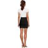imageHybrid ampamp Company Womens Super Comfort Stretchy Basic Mini Pencil Skirt with Side SlitBlack