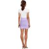 imageHybrid ampamp Company Womens Super Comfort Stretchy Basic Mini Pencil Skirt with Side SlitLilac