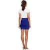imageHybrid ampamp Company Womens Super Comfort Stretchy Basic Mini Pencil Skirt with Side SlitRoyal