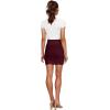 imageHybrid ampamp Company Womens Super Comfort Stretchy Basic Mini Pencil Skirt with Side SlitWine