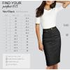 imageLexi Womens Stretch Pencil Skirts with Functional Pockets A Line ampamp Destructed Mini Denim SkirtsBlack