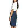 imageLexi Womens Stretch Pencil Skirts with Functional Pockets A Line ampamp Destructed Mini Denim SkirtsMedium Blue
