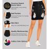 imageLexi Womens Stretch Pencil Skirts with Functional Pockets A Line ampamp Destructed Mini Denim SkirtsSks22895black