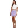 imageHybrid ampamp Company Womens Super Comfort Stretchy Basic Mini Pencil Skirt with Side SlitLilac