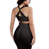 imageHybrid ampamp Company Womens Cross Bandage Fashion Hollow Out Sexy Sleeveless DressDrbd020black