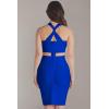 imageHybrid ampamp Company Womens Cross Bandage Fashion Hollow Out Sexy Sleeveless DressDrbd020royal