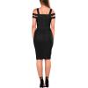 imageHybrid ampamp Company Womens Cross Bandage Fashion Hollow Out Sexy Sleeveless DressDrbd70831black