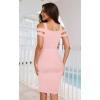 imageHybrid ampamp Company Womens Cross Bandage Fashion Hollow Out Sexy Sleeveless DressDrbd70831blush
